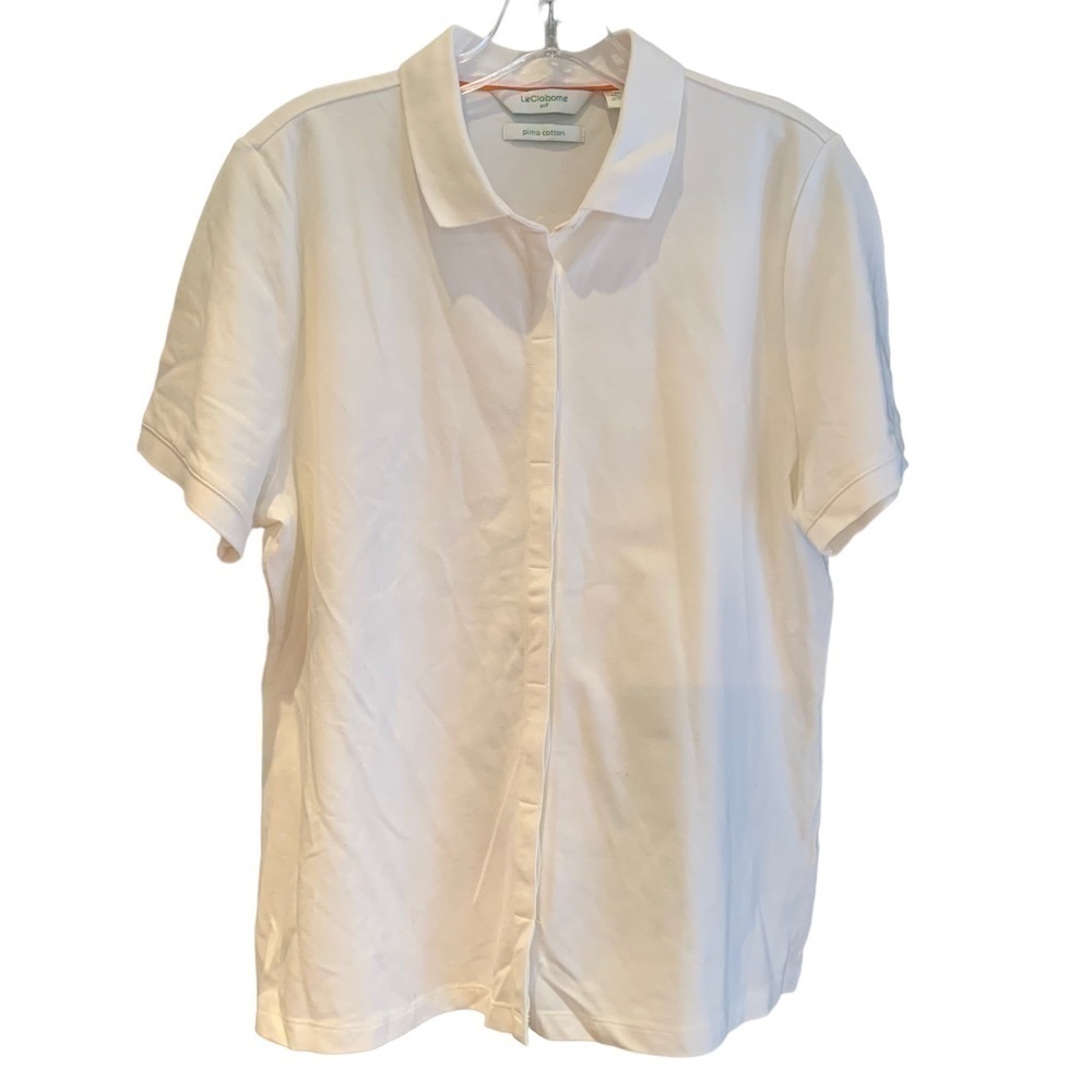 Liz Claiborne Golf Full Button Polo Shirt